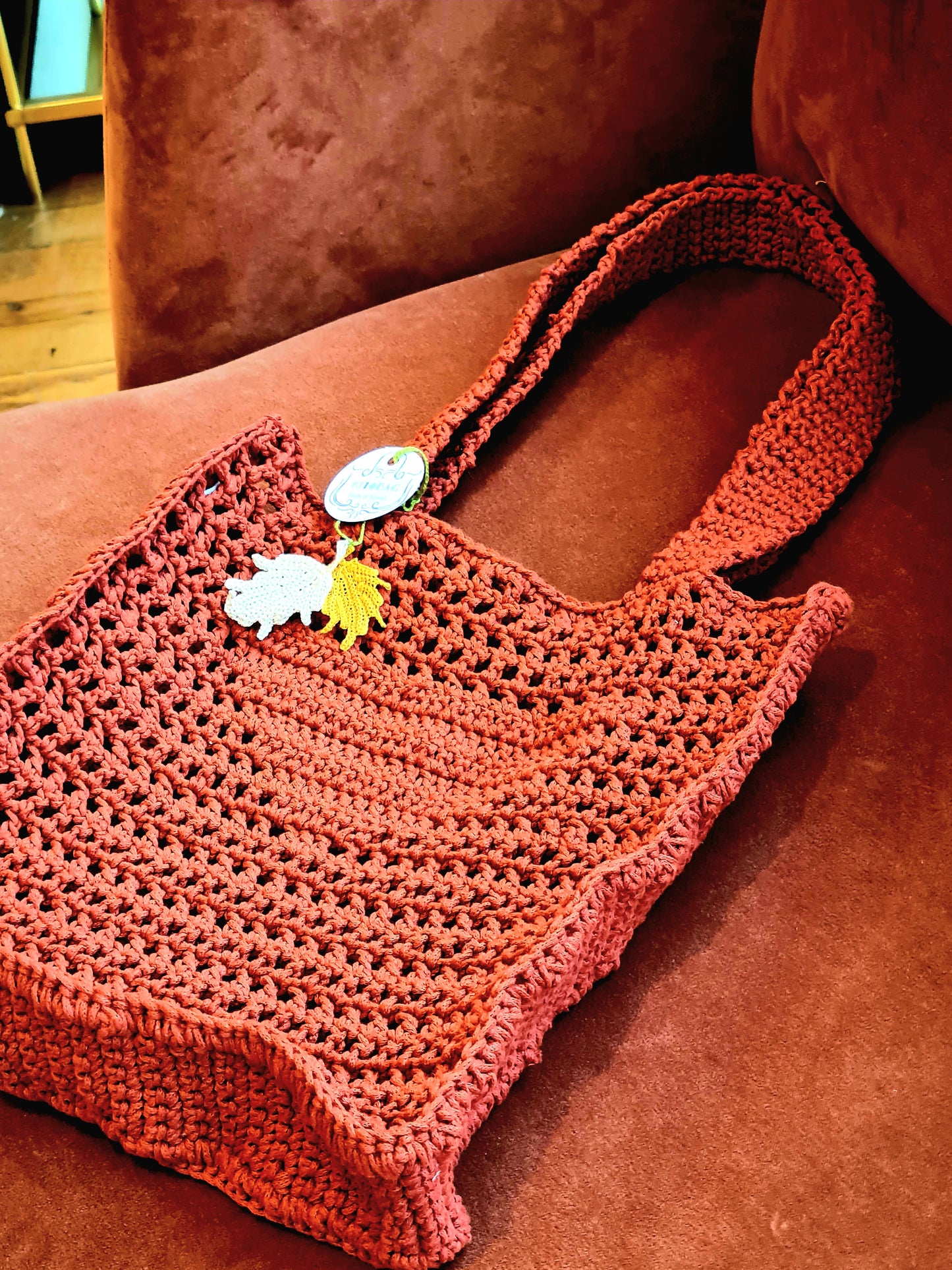 Cotton crochet bag