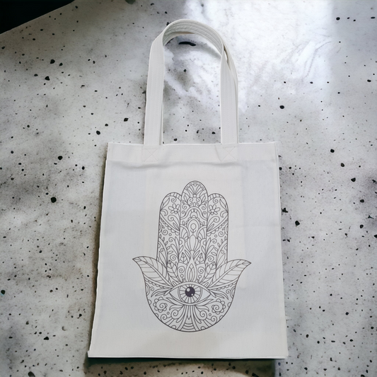 Doodle art tote bag